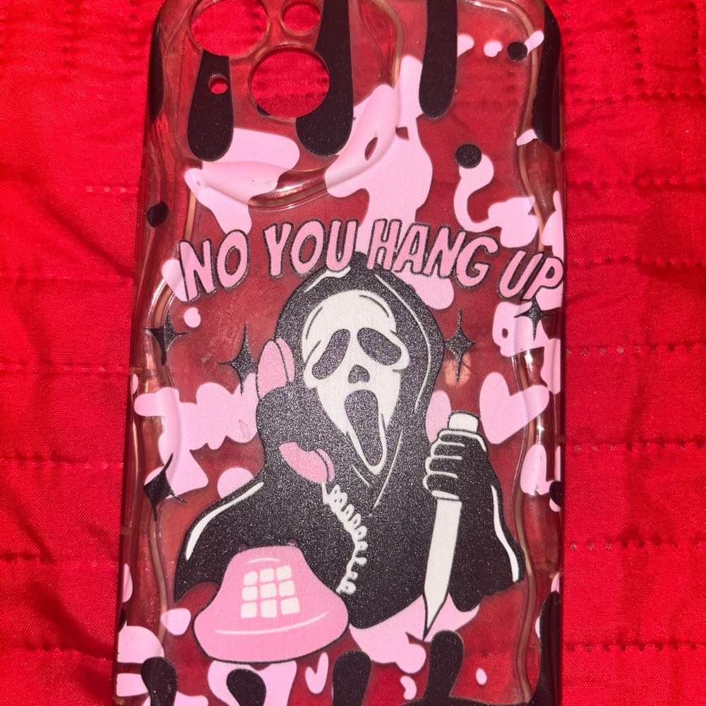 Pink and Black Phone Case